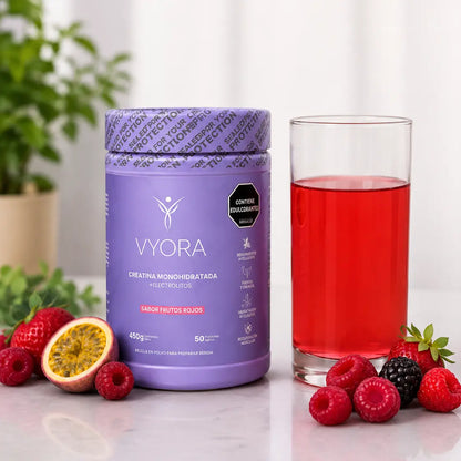 Creatina sabor a frutos rojos sin azúcar