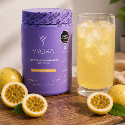 Creatina sabor a maracuyá sin azúcar