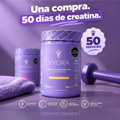 Creatina sabor a maracuyá sin azúcar