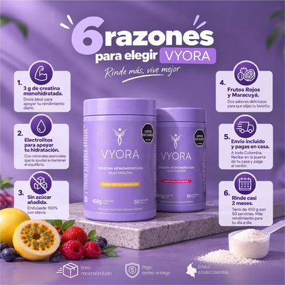 Creatina sabor a maracuyá sin azúcar